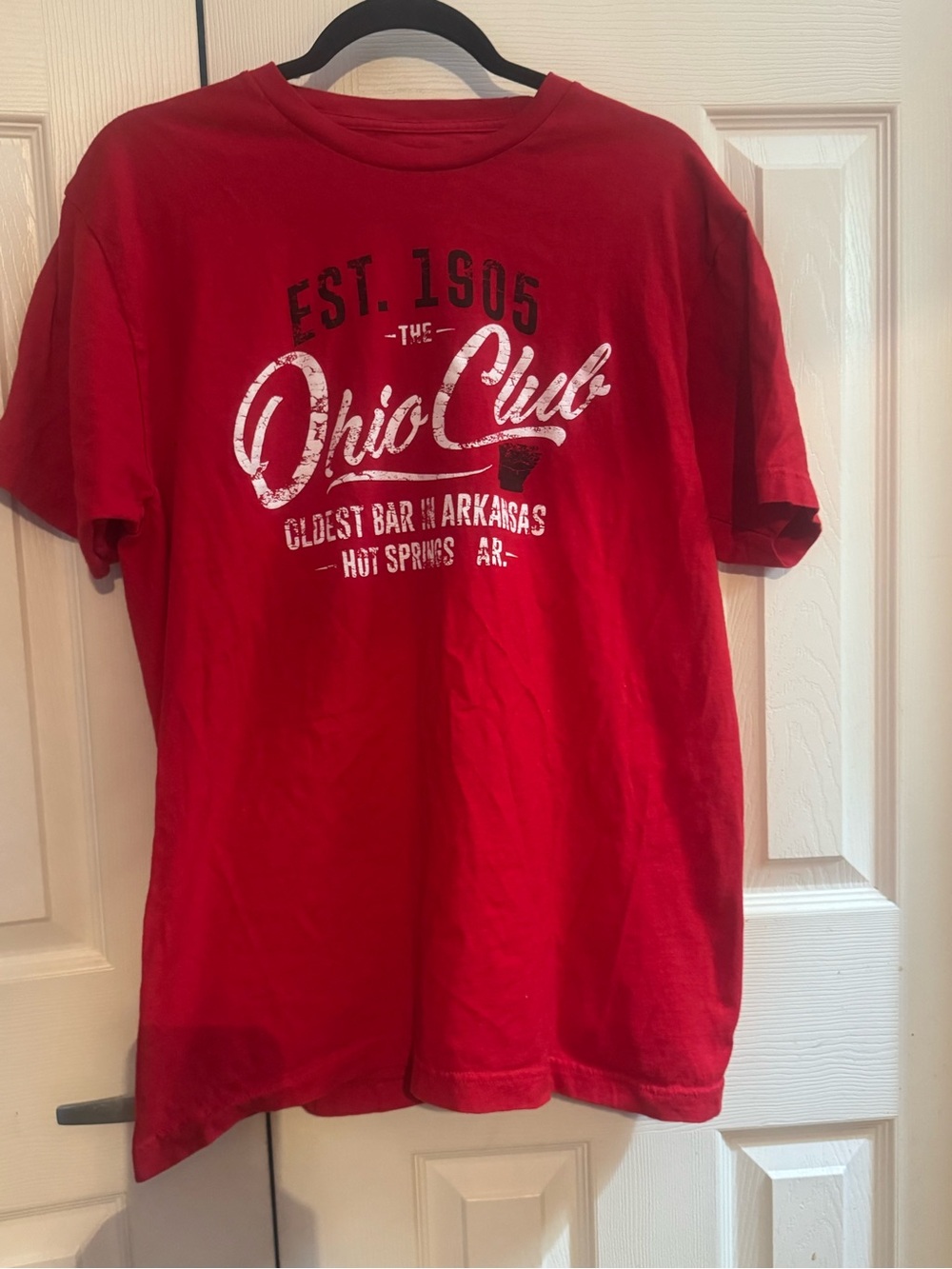 Ohio Club Red Graphic Short Sleeve Tee - Casual Women's Top